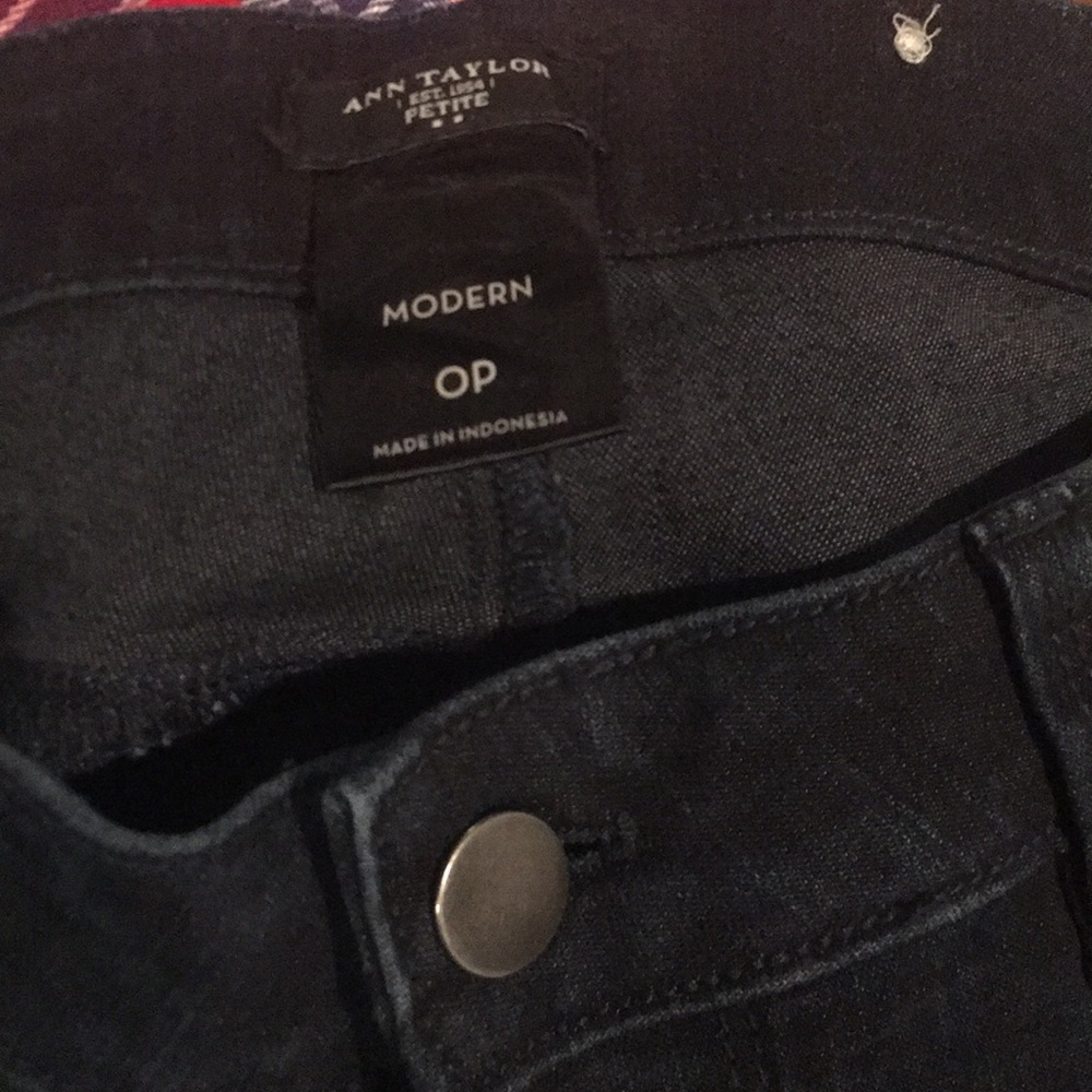 Dark blue straight leg jeans